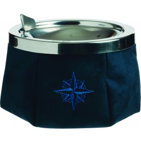 Cendrier bleu en daim de bateau