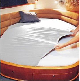 Draps housse lit bateau forme losange