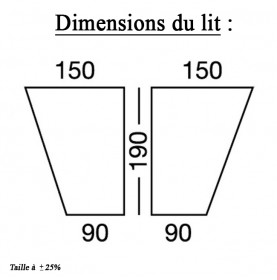 Drap housse bateau pour banette triangle avant double