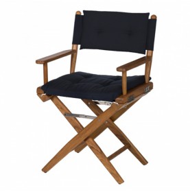 Chaise Metteur en scène version luxe coussin marine