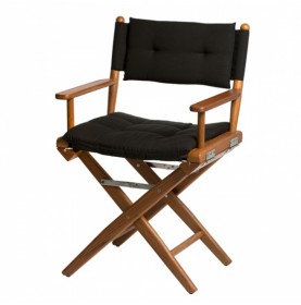 Chaise Metteur en scène version luxe coussin noir