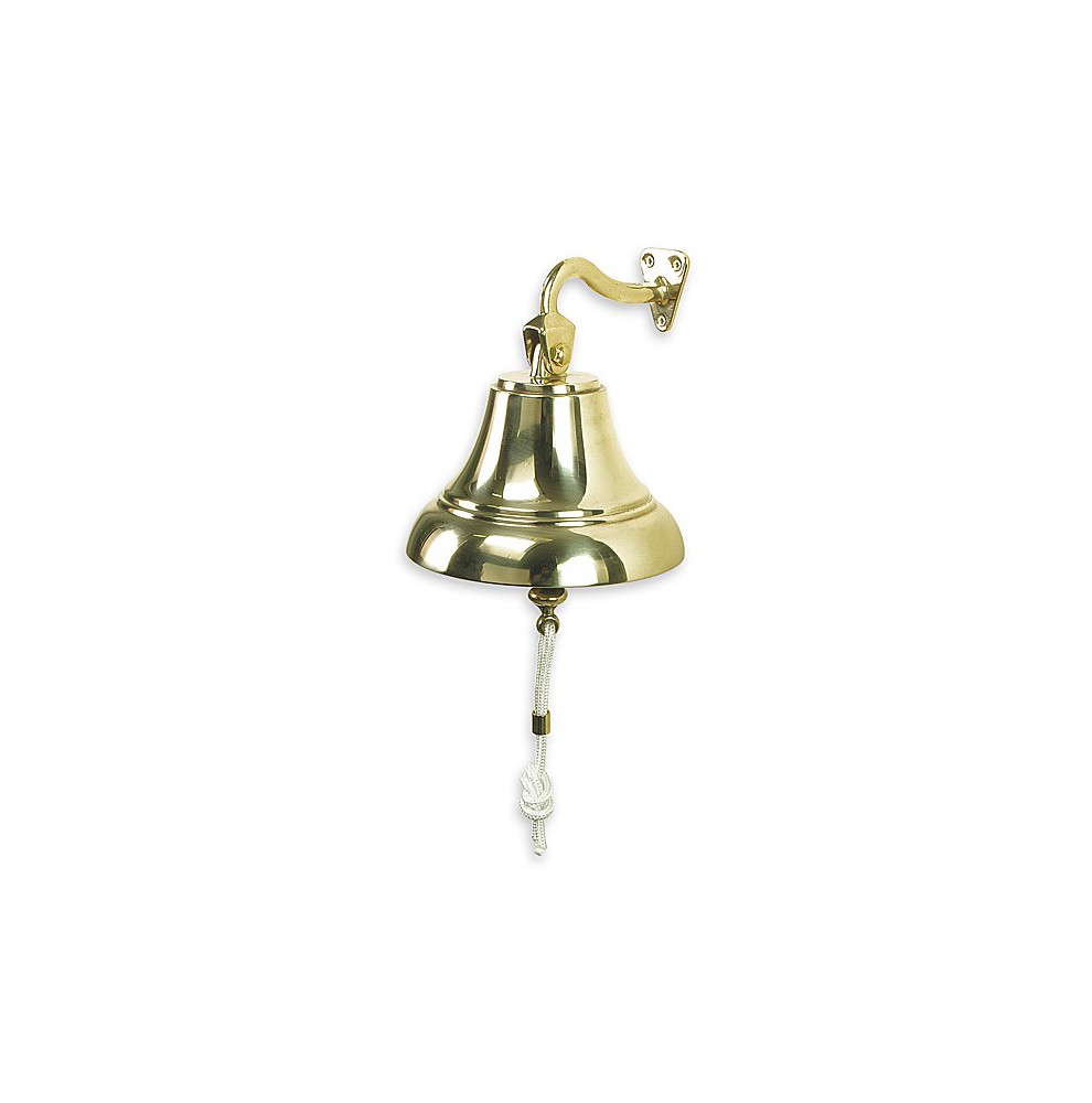 Cloche en laiton poli gravé Cloche en laiton poli gravé