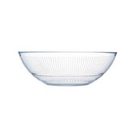 Saladier en verre trempé transparent Ø 20 cm
