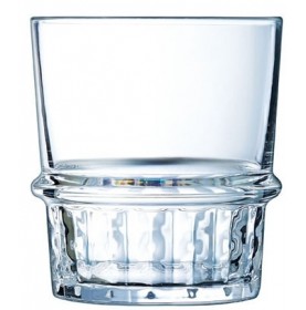 Verre empilable en verre trempé haute résistance aux chocs 38 cl