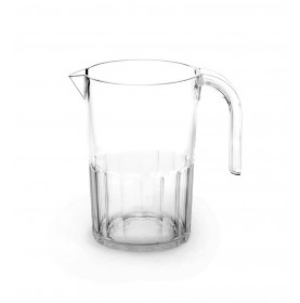 Pichet transparent à cannelures en tritan incassable 0,75L