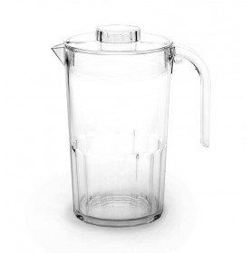 Pichet avec couvercle en tritan incassable transparent 1,5L