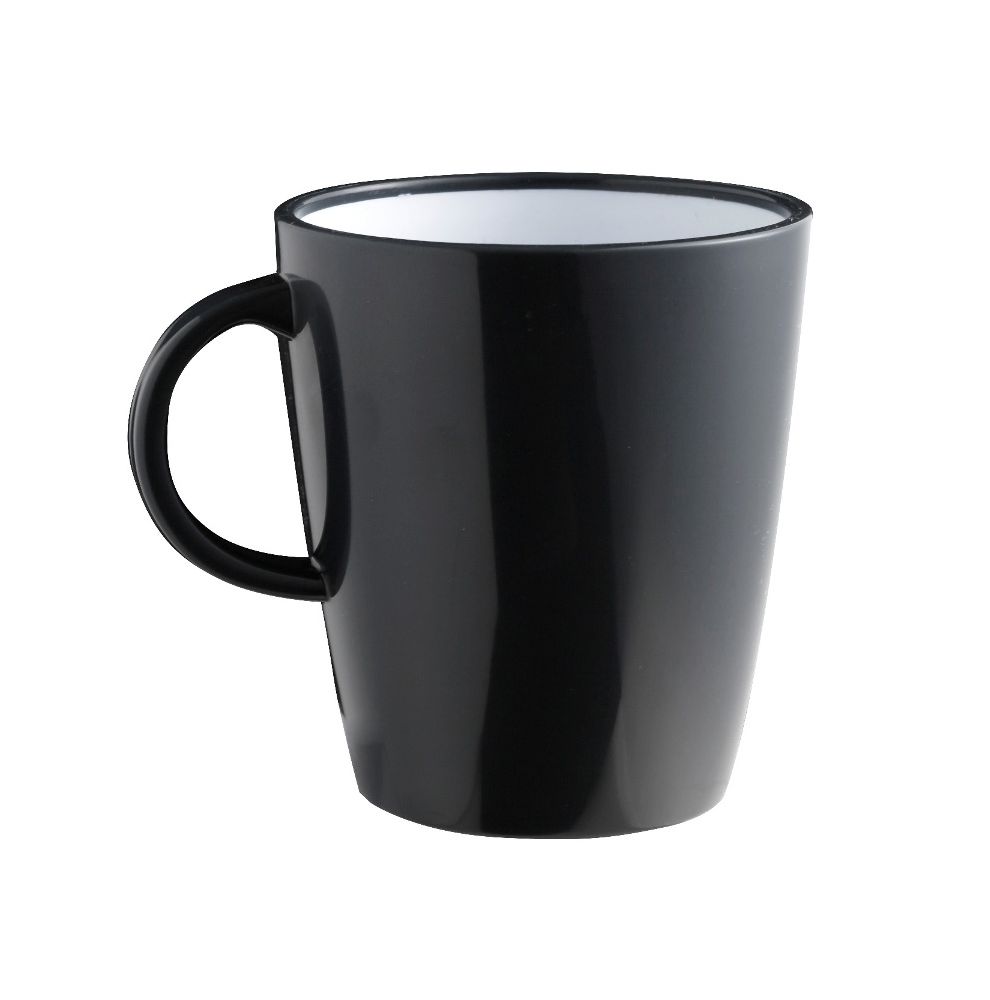 Mug bleu marine incassable en mélamine 30cl