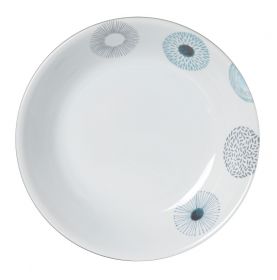 Assiette creuse en mélamine antidérapante motif floral Ø 21cm