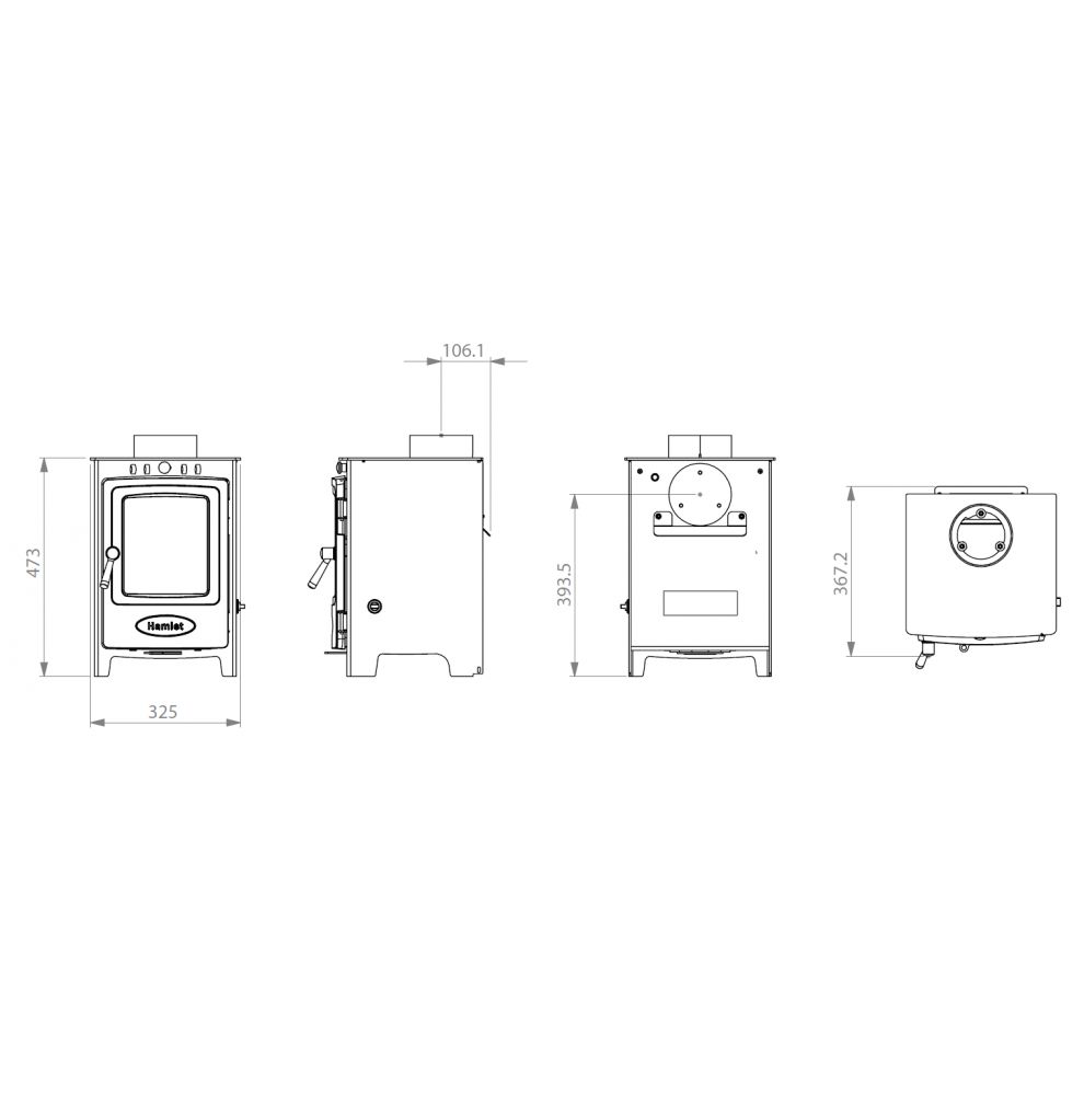 Poêle à bois willow pour bateau, tiny house, van et fourgon – compact, efficace et sans fumée