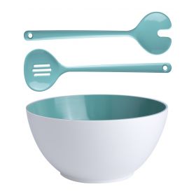 Lot saladier et couverts incassable en mélamine - 6 coloris
