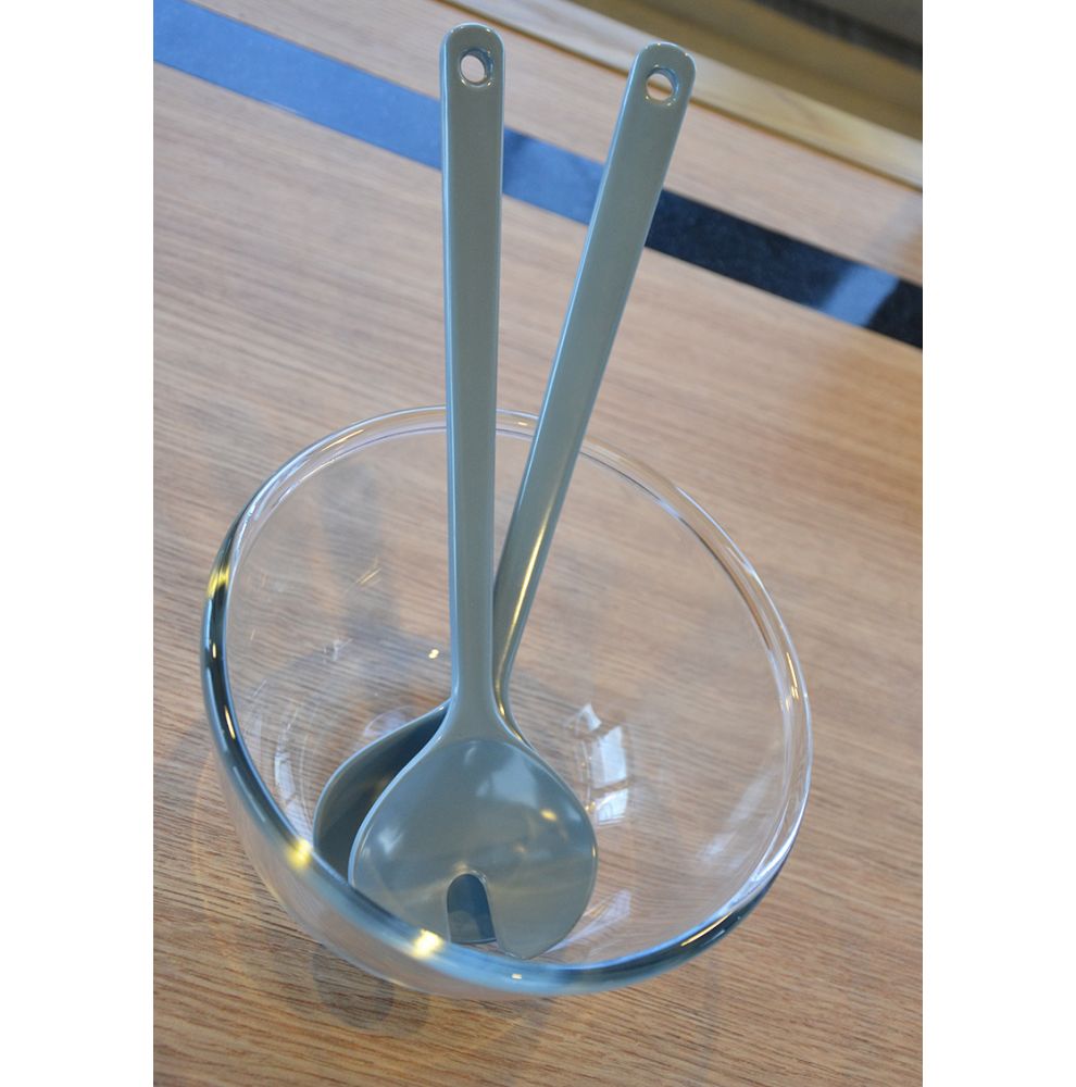 Saladier en verre trempé transparent Ø 18 cm