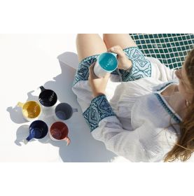 6 Mugs empilables en mélamine - 6 coloris - Antichoc