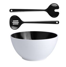 Lot saladier et couverts incassable en mélamine - 6 coloris