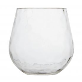6 verres à eau incassables effet "martelé"