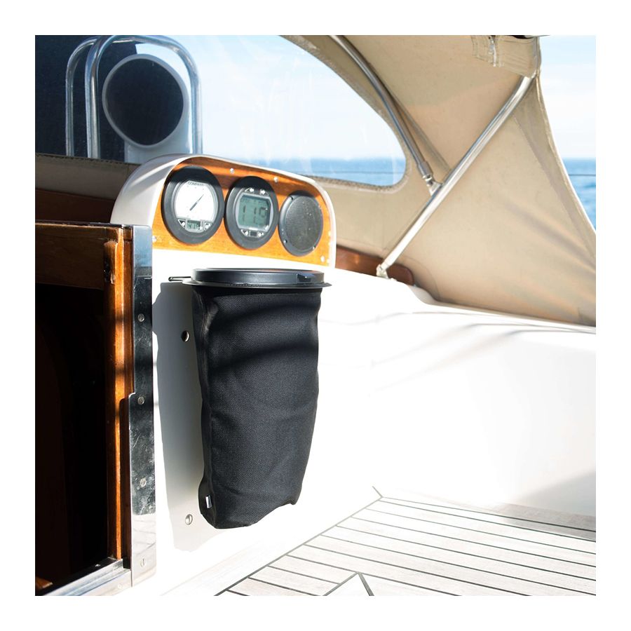 Poubelle de bateau rétractable 5L grise
