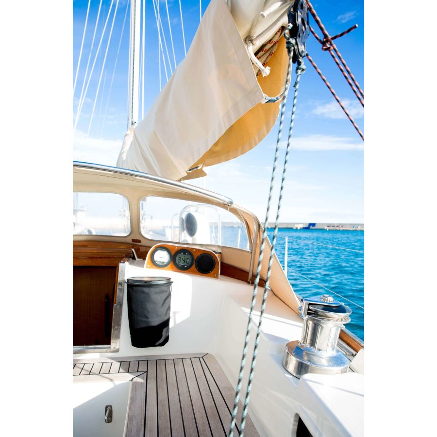 Poubelle rétractable pour bateau souple 5L bleue