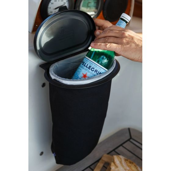 Poubelle rétractable pour bateau souple 5L bleue