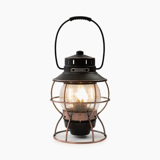 Lampe tempête baladeuse LED rechargeable couleur bronze