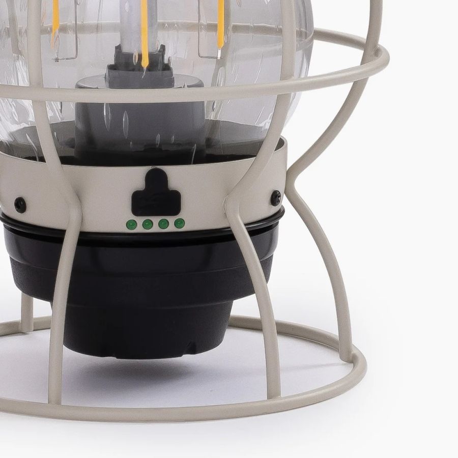 Baladeuse led rechargeable blanche style lampe tempête