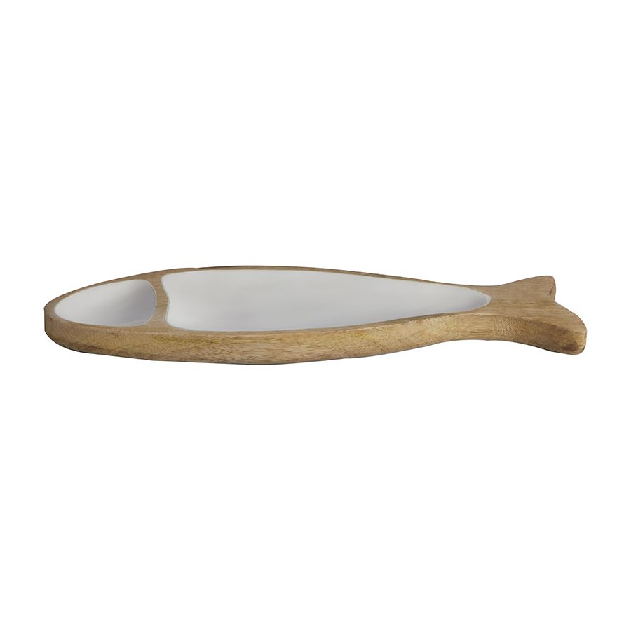 Poisson vide-poche en bois et émail antidérapant - 3 coloris Poisson vide-poche en bois et émail antidérapant - 3 coloris