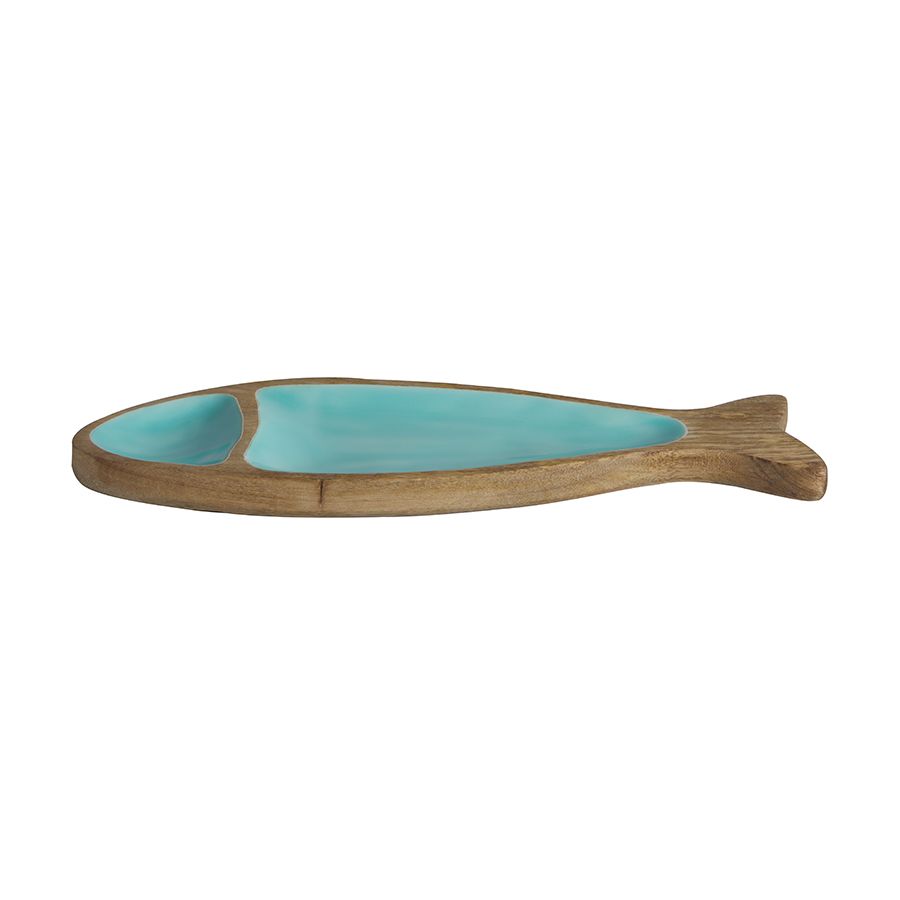 Poisson vide-poche en bois et émail antidérapant - 3 coloris