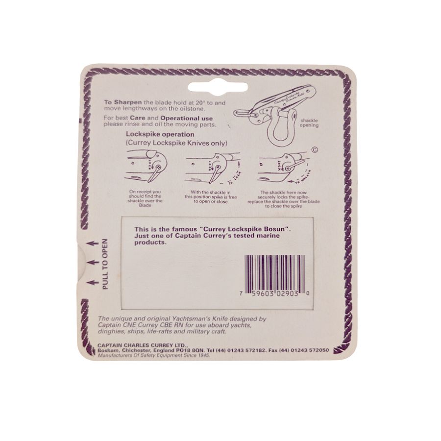 Couteau de Marin de Poche Lockspike Bosum - Acier Inoxydable