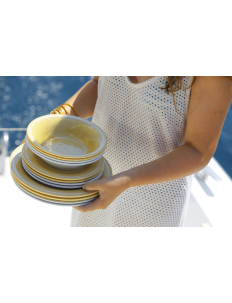 Assiettes incassables en mélaminé pour le bateau